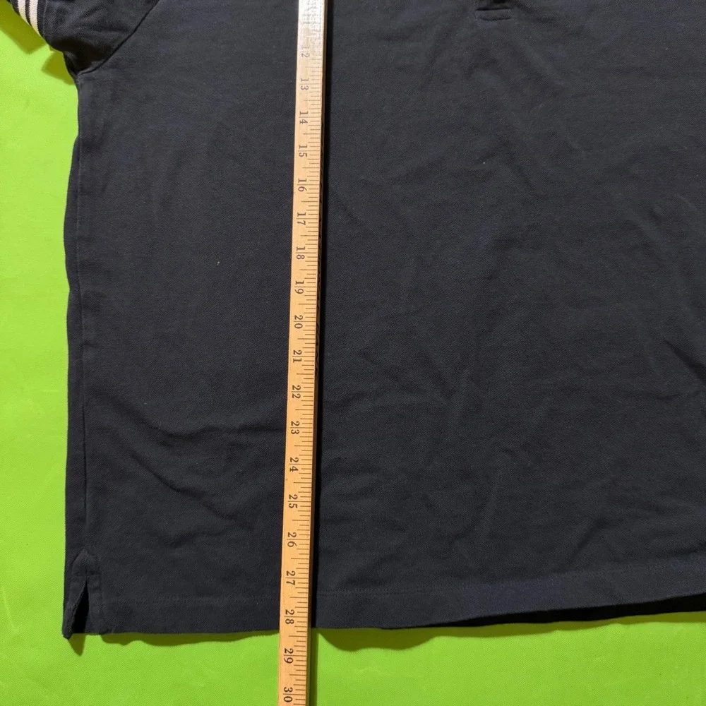 True Religion Mens Royal Black Horseshoe Logo Polo Shirt XXL